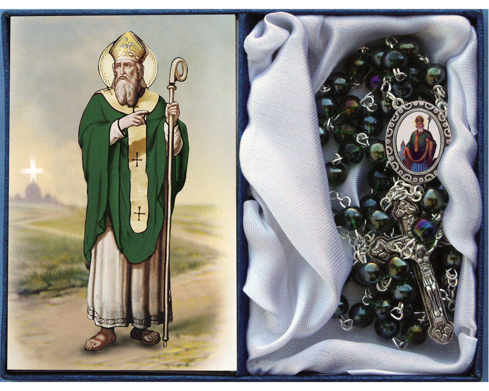 Rosary Glass Green St. Patrick