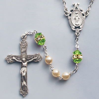 Peridot Birthstone Rosary