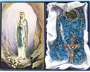 Rosary Glass Blue Lourdes