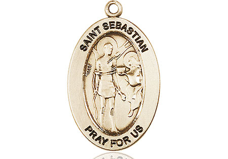 14kt Gold Filled Saint Sebastian Medal