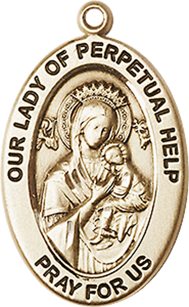 14kt Gold Filled Our Lady of Perpetual Help Medal