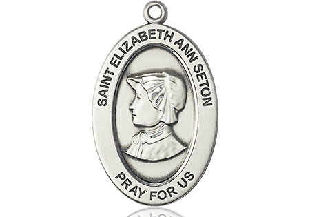 Sterling Silver Saint Elizabeth Ann Seton Medal