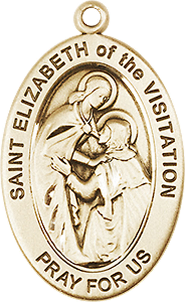 14kt Gold Filled Saint Elizabeth of the Visitation Medal