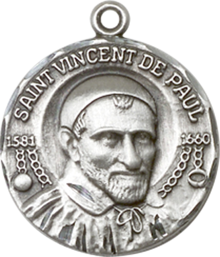 Sterling Silver Saint Vincent de Paul Medal