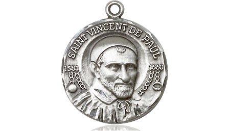 Sterling Silver Saint Vincent de Paul Medal
