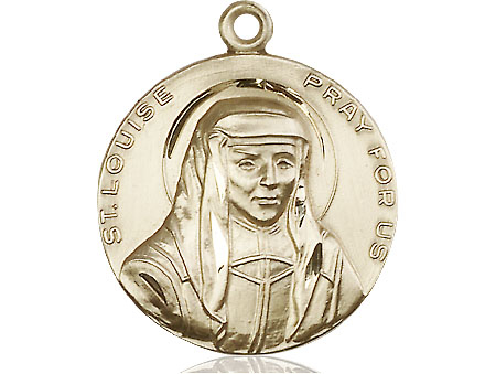 14kt Gold Filled Saint Louise Medal