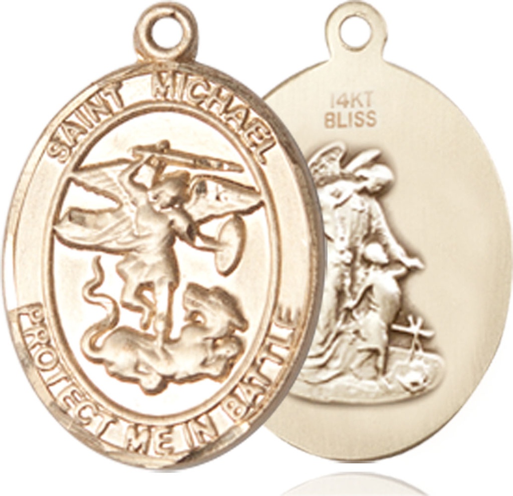 14kt Gold Filled Saint Michael Guardian Angel Medal