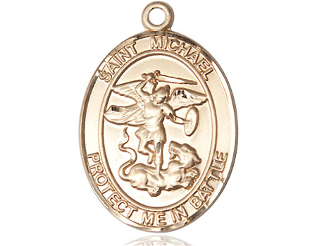 14kt Gold Filled Saint Michael Guardian Angel Medal