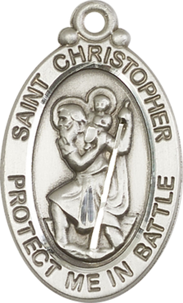 Sterling Silver Saint Christopher Medal