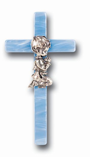 7" Pearlized Blue Cross – Boy