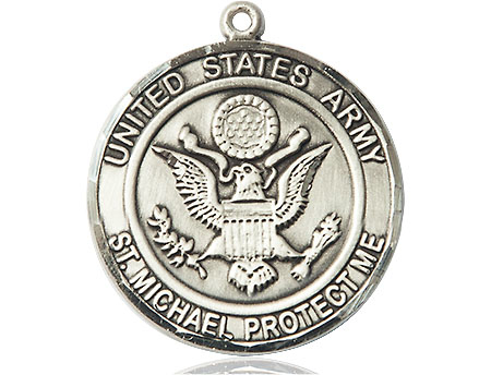 Sterling Silver Army St Michael Medal
