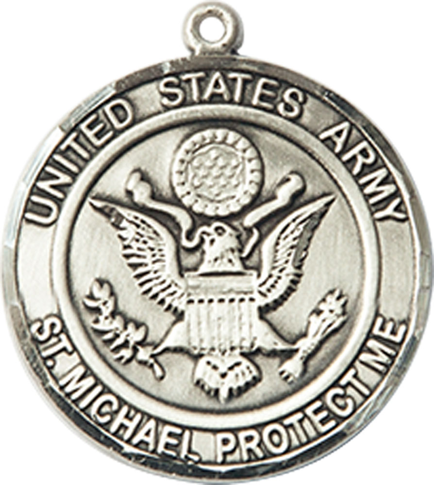 Sterling Silver Army St Michael Medal