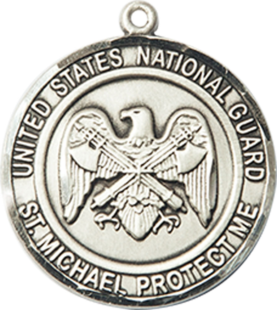 Sterling Silver National Guard St Michael Medal