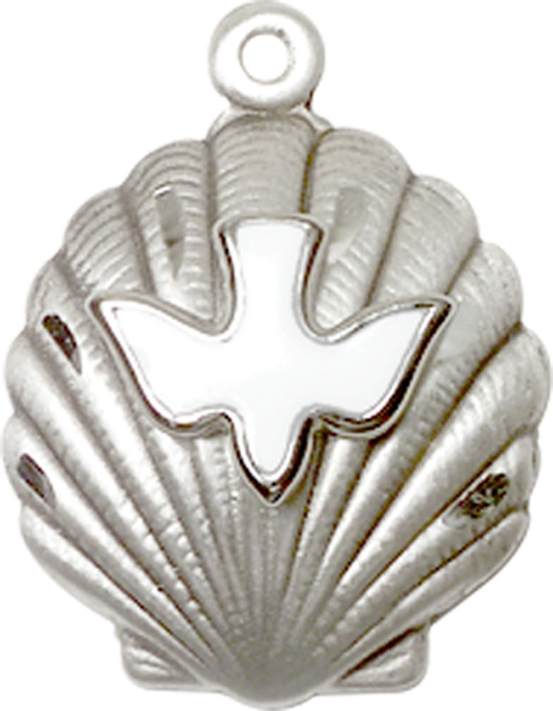 Sterling Silver Shell / Holy Spirit Medal