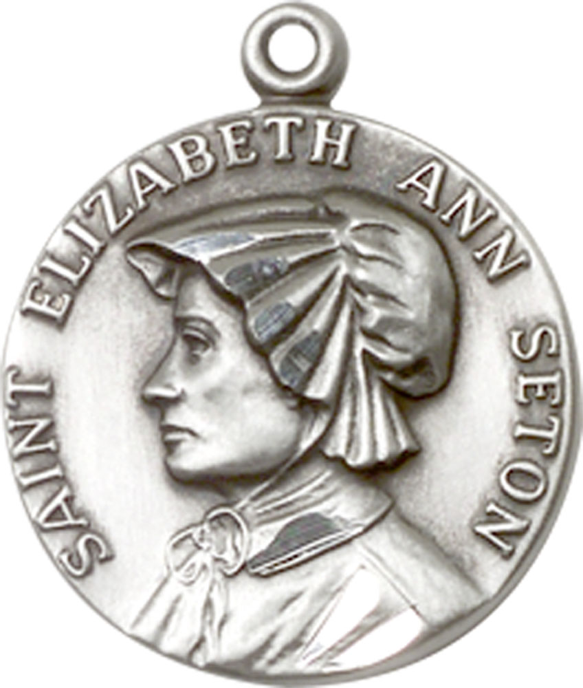 Sterling Silver Saint Elizabeth Ann Seton Medal