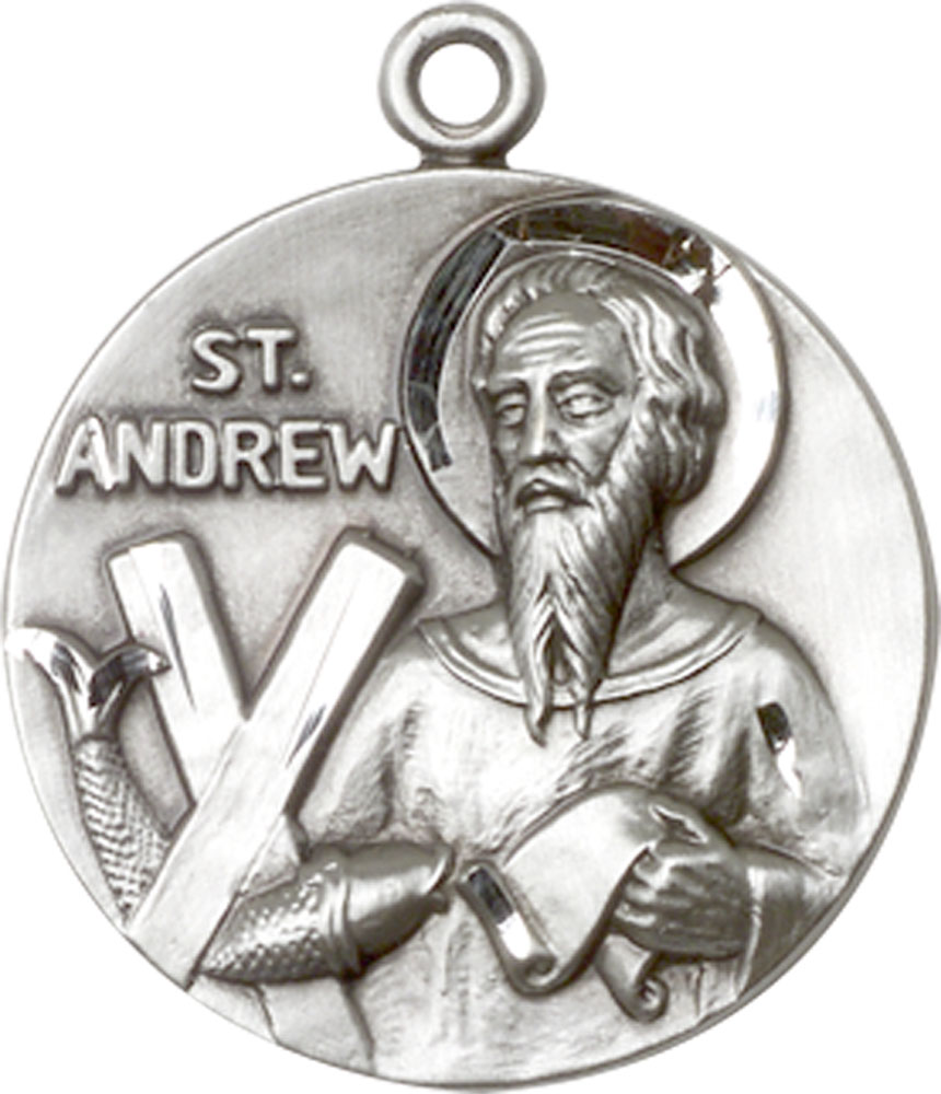 Sterling Silver Saint Andrew Medal