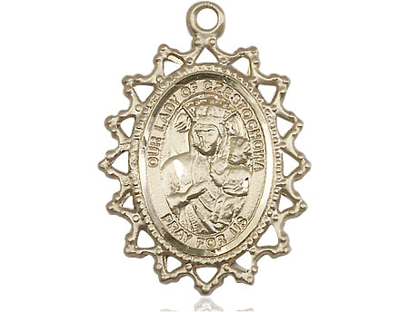 14kt Gold Filled Our Lady of Czestochowa Medal
