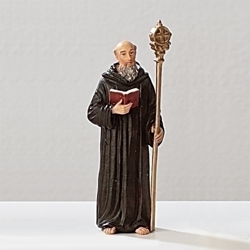 4&quot;H St Benedict Figure