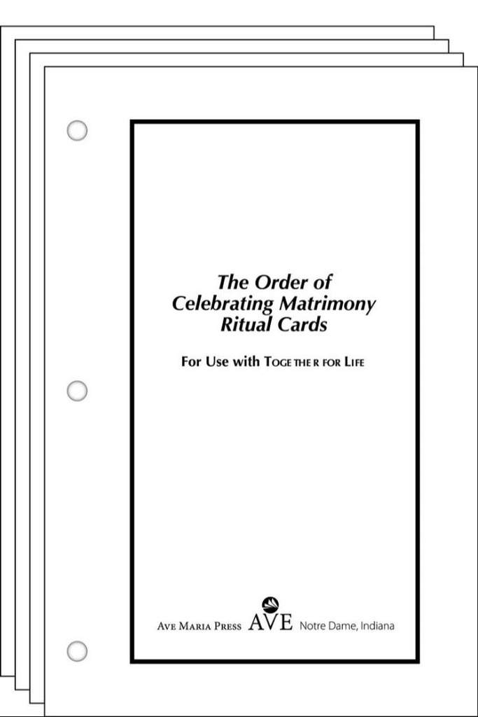 The Order of Celebrating Matrimony Cards Ritual Cards Edition