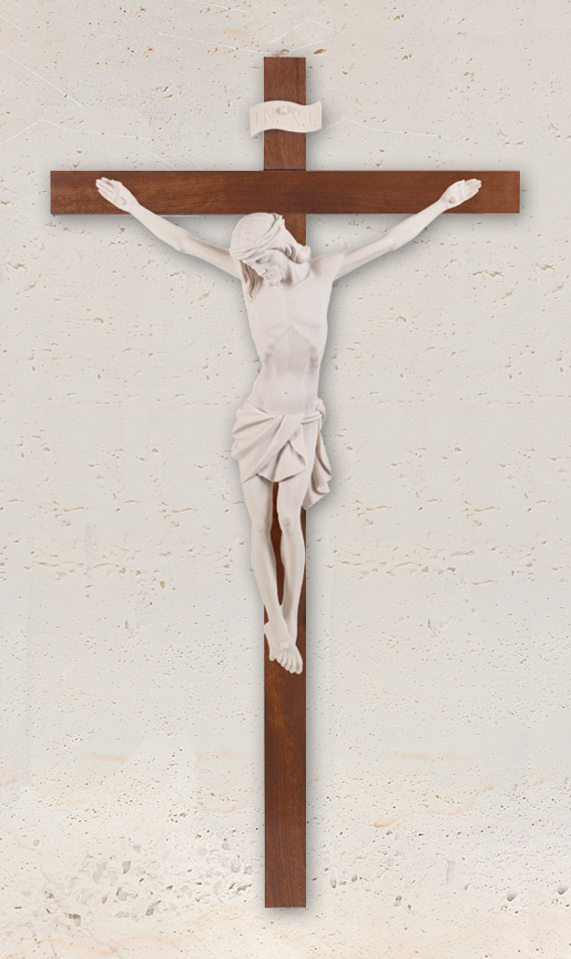 45in. Thick Wood Crucifix