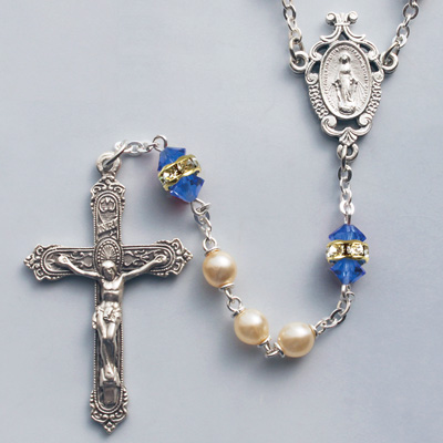 Zircon Birthstone Rosary