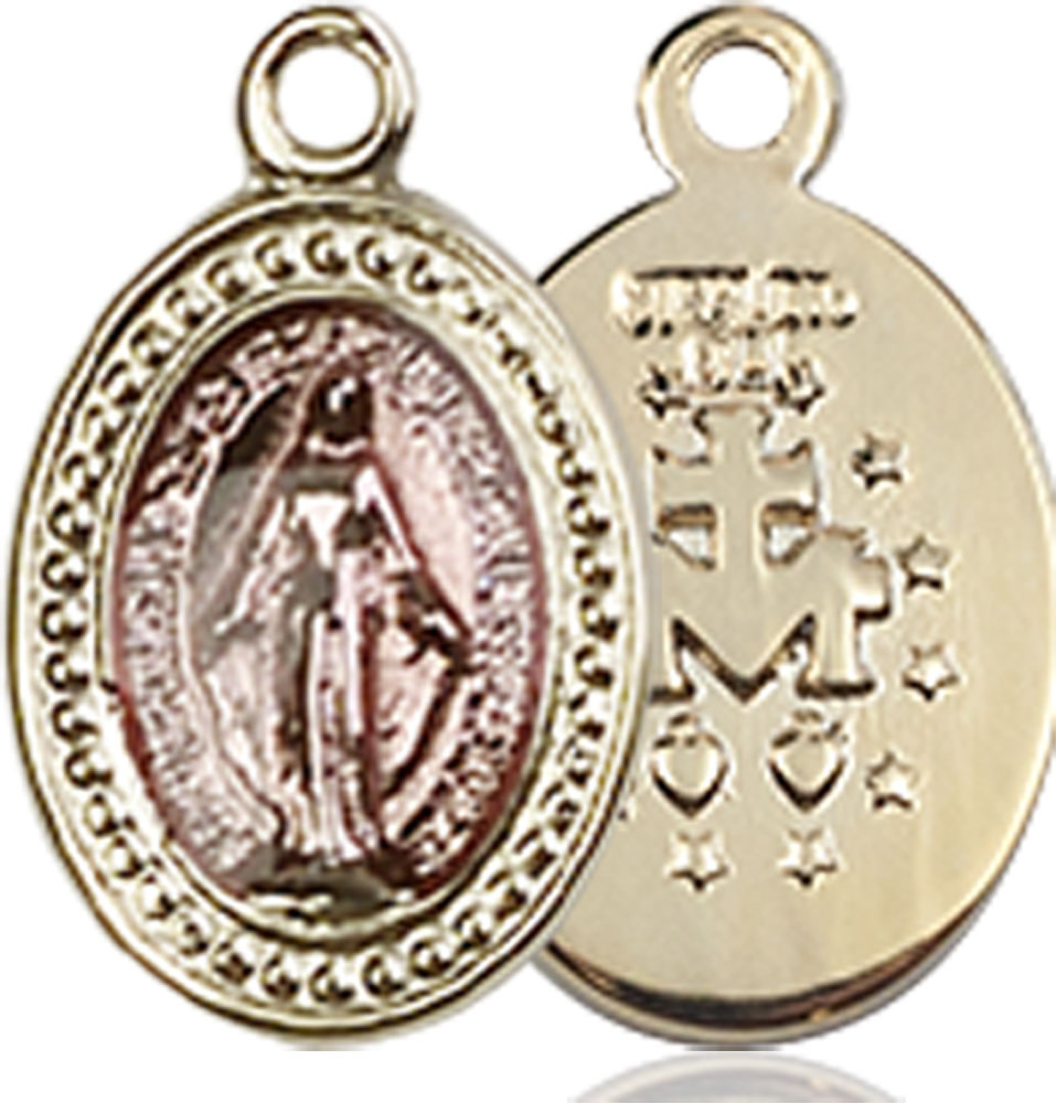 Gold Plate Sterling Silver Miraculous Medal