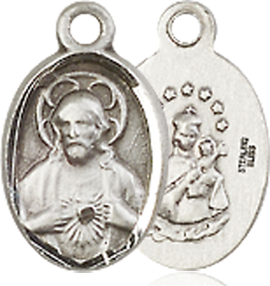 Sterling Silver Scapular Medal