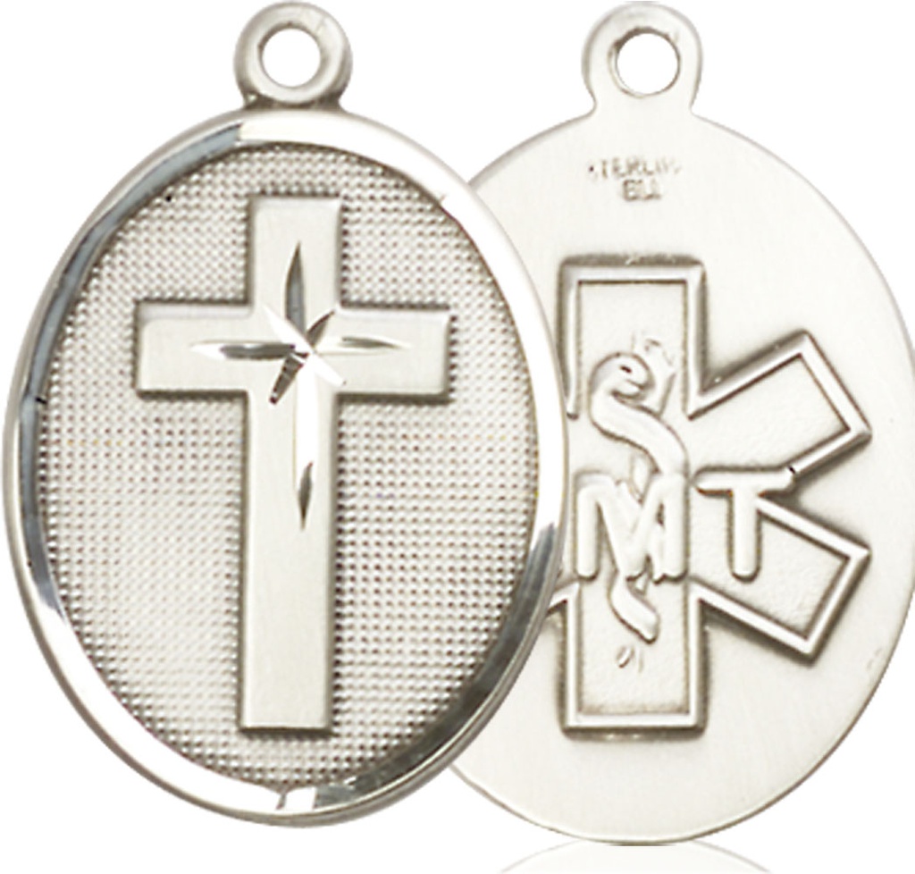 Sterling Silver Cross Paratrooper Medal