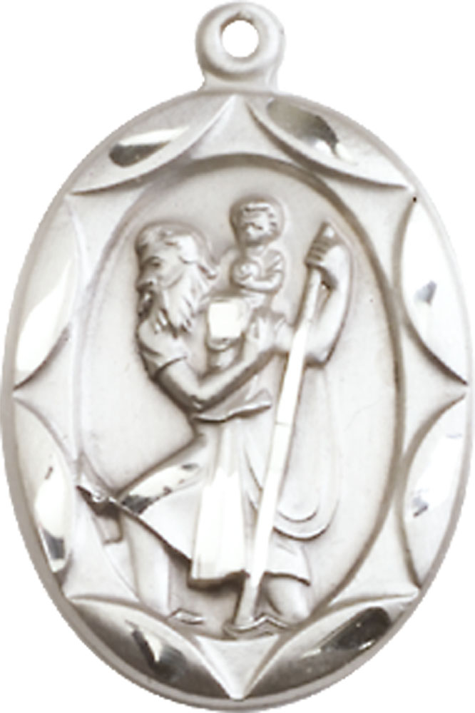 Sterling Silver Saint Christopher Medal