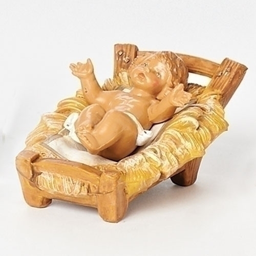 5"Infant Nativity Fig With Manger - Christmas