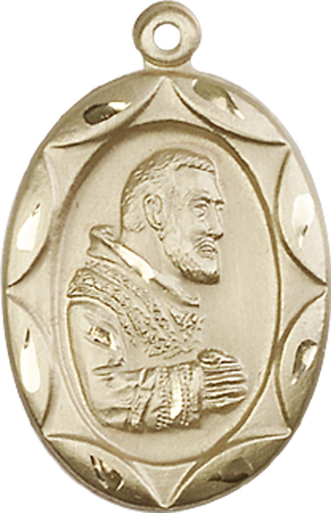 14kt Gold Filled Saint Pio of Pietrelcina Medal