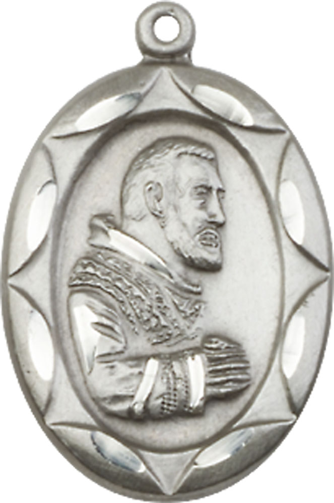 Sterling Silver Saint Pio of Pietrelcina Medal