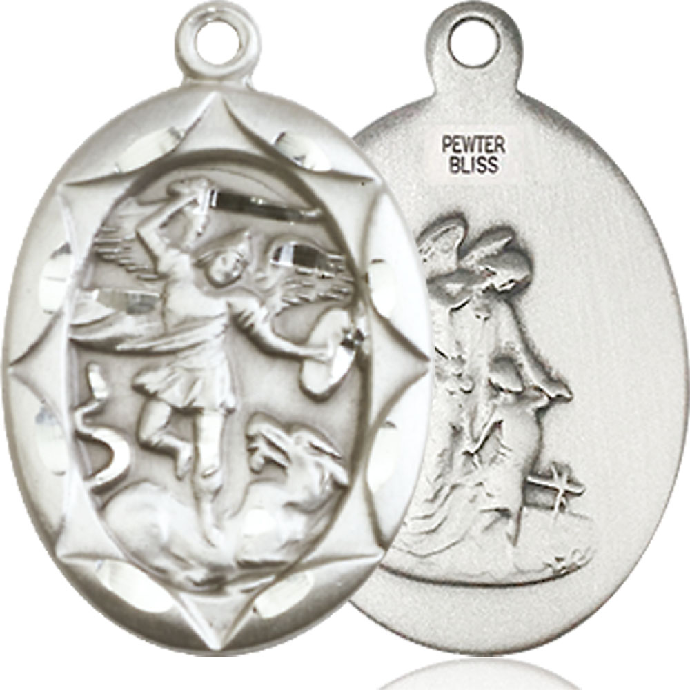 Sterling Silver Saint Michael the Archangel Medal - With Box