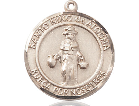 14kt Gold Nino de Atocha Medal