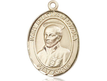 14kt Gold Saint Ignatius of Loyola Medal
