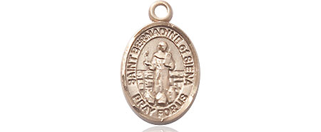 14kt Gold Saint Bernadine of Sienna Medal