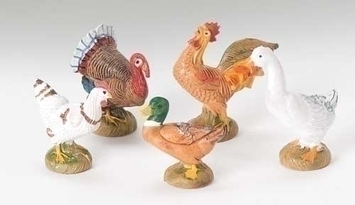 5pc St Sm 5" Bethlehem Birds - Christmas