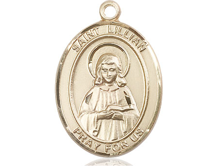 14kt Gold Saint Lillian Medal