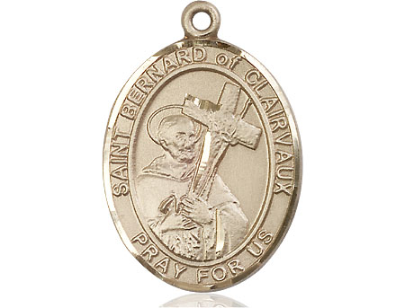 14kt Gold Saint Bernard of Clairvaux Medal