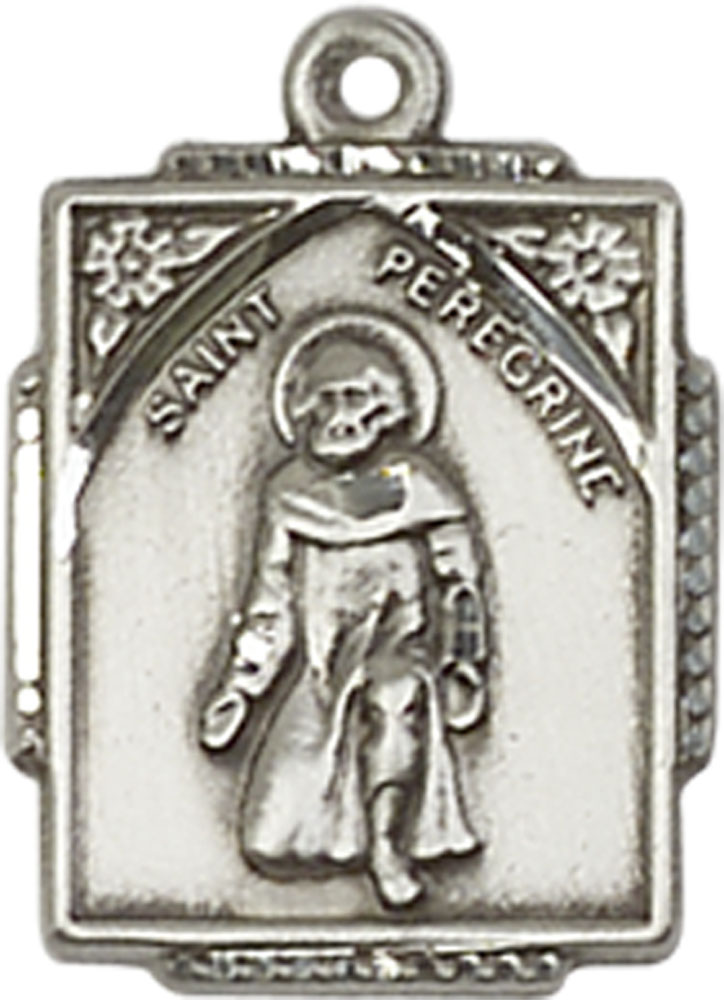 Sterling Silver Saint Peregrine Medal