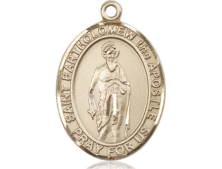 14kt Gold Saint Bartholomew the Apostle Medal