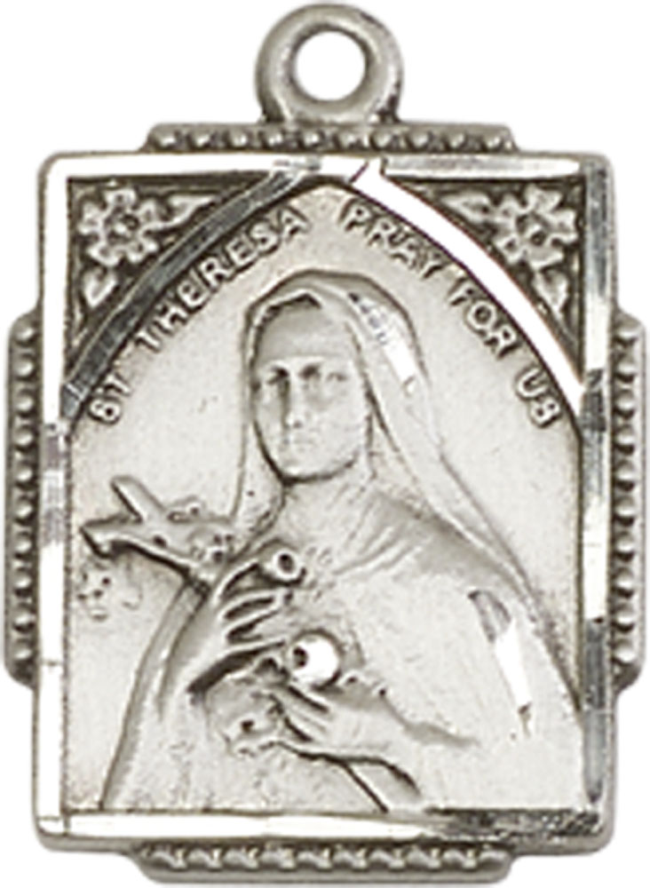 Sterling Silver Saint Theresa Medal