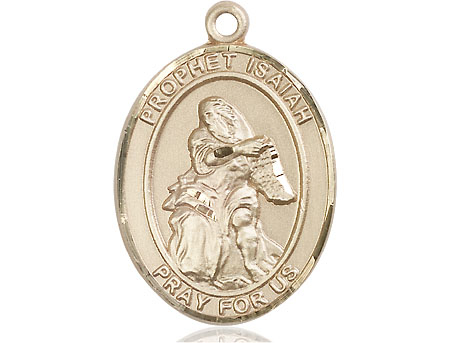 14kt Gold Saint Isaiah Medal