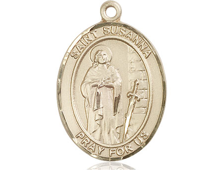 14kt Gold Saint Susanna Medal
