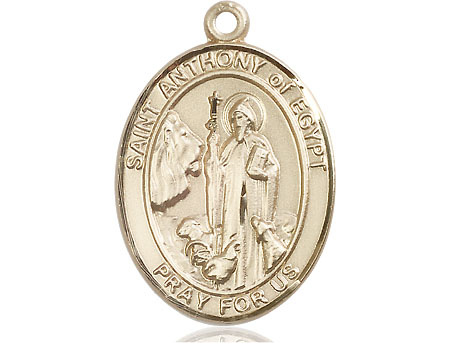 14kt Gold Saint Anthony of Egypt Medal