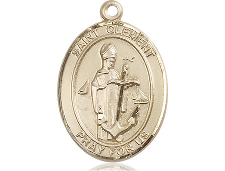 14kt Gold Saint Clement Medal