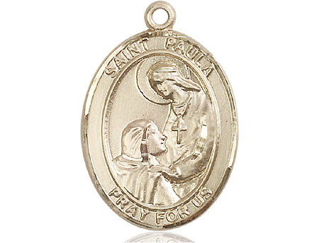 14kt Gold Saint Paula Medal