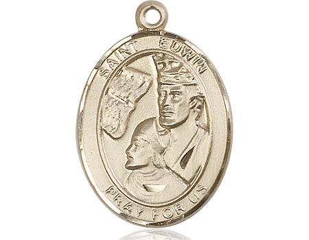 14kt Gold Saint Edwin Medal