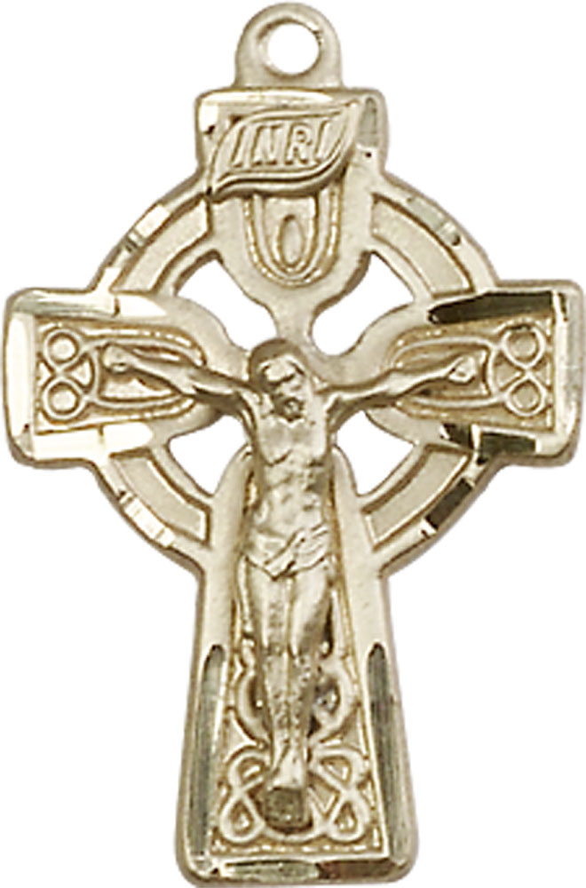 14kt Gold Filled Celtic Crucifix Medal