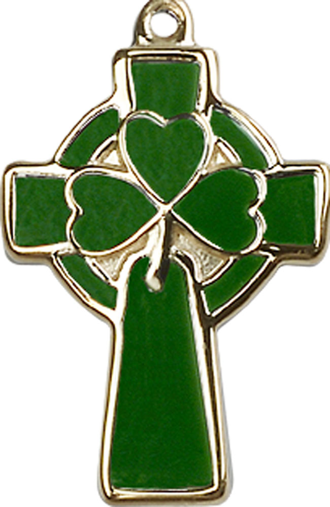 14kt Gold Filled Celtic Cross Medal